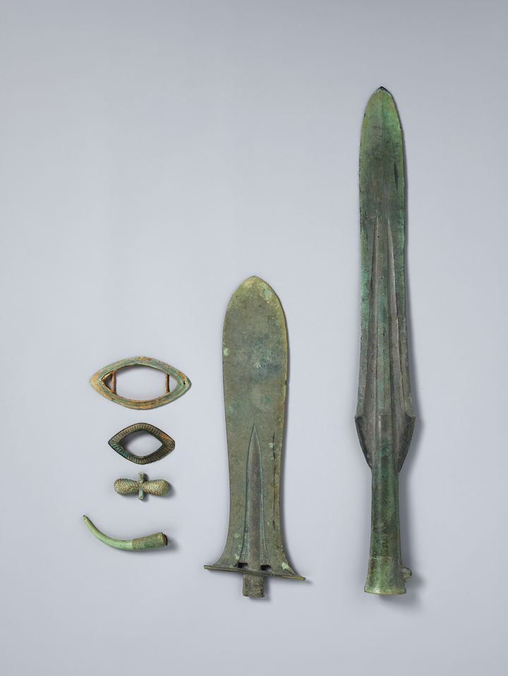 [서울=뉴시스] 대구 비산동 청동기 일괄-투겁창과 꺾창 (사진=국립중앙박물관 제공) 2026.09.21. photo@newsis.com *재판매 및 DB 금지