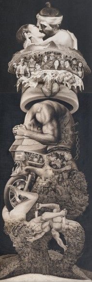 신학철, 한국근대사(韓國近代史)-종합, 1982-83, 389.2×130cm, 국립현대미술관 *재판매 및 DB 금지