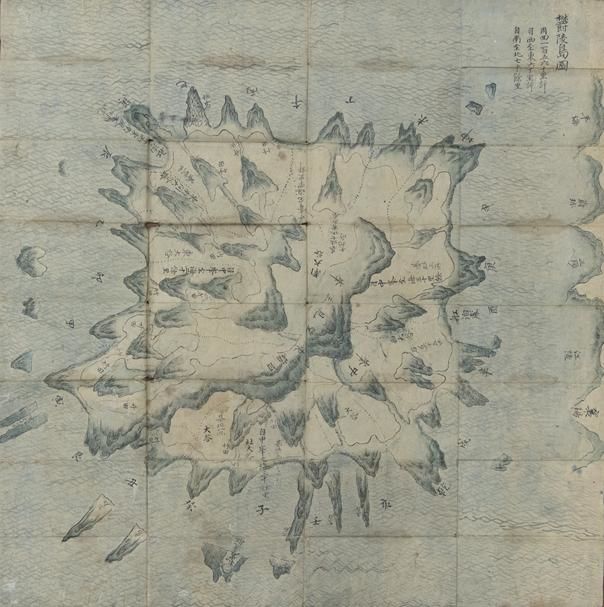 [서울=뉴시스] 간송미술문화재단 소장 '울릉도도(鬱陵島圖)' (사진=동북아역사재단 제공) 2026.09.21. photo@newsis.com *재판매 및 DB 금지