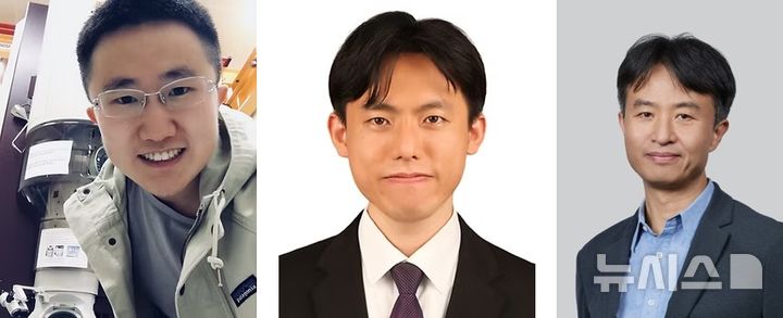 [나주=뉴시스] (왼쪽부터)싱야오룽(Yaolong Xing) 박사, 변진호 연구교수, 오상호 교수. (사진=켄텍 제공) photo@newsis.com *재판매 및 DB 금지