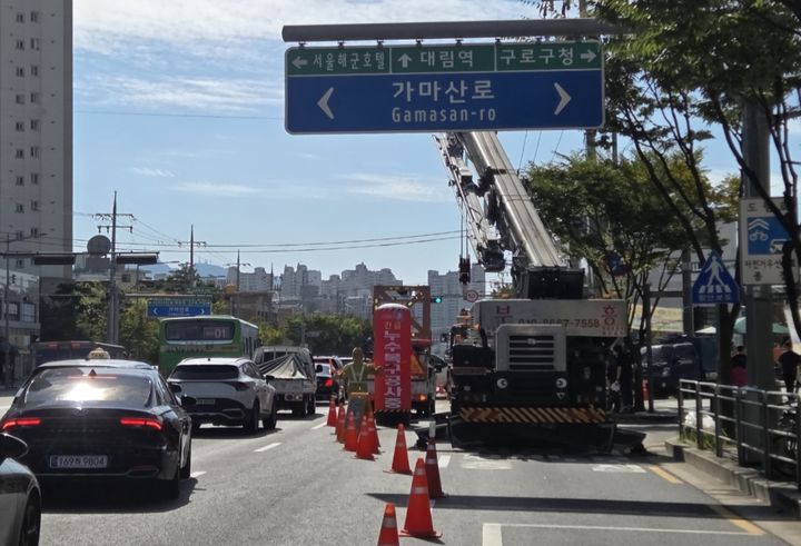 [서울=뉴시스] 현장 교통 통제. (사진=서울시 제공) 2026.09.22. photo@newsis.com *재판매 및 DB 금지