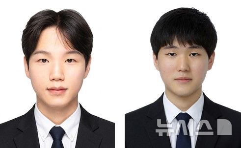 [창원=뉴시스]2026년 해양수산 창업콘테스트 아이디어 학생부에서 1위에 해당하는 해양수산부 장관상을 수상한 국립창원대학교 '오션엣지' 팀 김호진(왼쪽) 강민규 학생.(사진=국립창원대 제공) 2026.09.22. photo@newsis.com