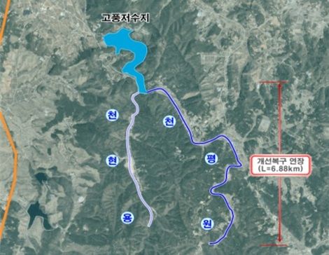 [서산=뉴시스] 서산 원평 소하천 재해복구사업 위치도. (사진=서산시 제공) 2026.09.22. photo@newsis.com *재판매 및 DB 금지