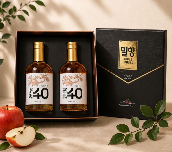 [밀양=뉴시스] 안지율 기자 = 경남 술도가 전통 으뜸 주 선발대회에서 증류주 부문 으뜸 주로 선정된 밀양40 (사진=밀양시 제공) 2026.09.22. photo@newsis.com *재판매 및 DB 금지