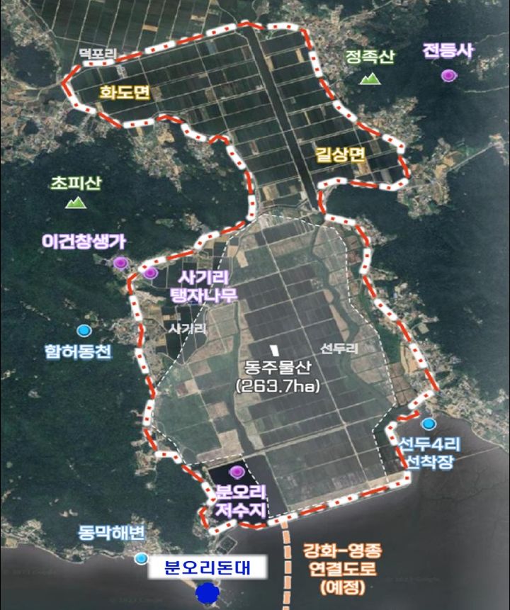 강화남단 경제자유구역(FEZ) 지정 사업 위치도. (사진=인천경제청 제공) 2026.09.22. photo@newsis.com *재판매 및 DB 금지