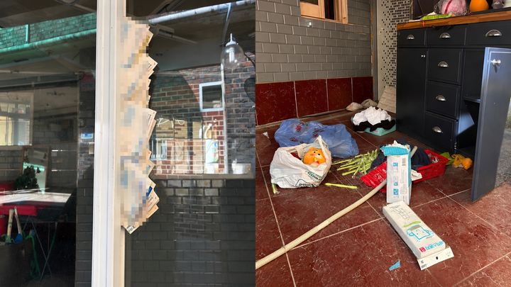 [파주=뉴시스] 나지현 인턴기자 = 대추벌 성매매 업소 안 바닥에 생활용품들이 널브러져 있다. 2026.09.22. *재판매 및 DB 금지
