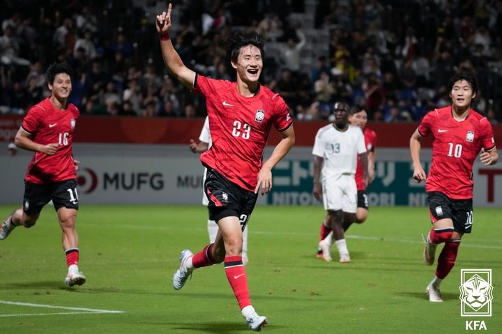 [서울=뉴시스]이민성호 수비수 신민하. (사진=대한축구협회 제공)