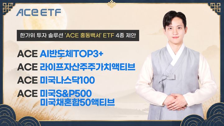 한투운용, 한가위 맞아 '홍동백서' ACE ETF 4종 추천