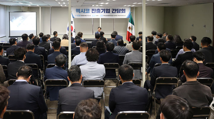 임광현 국세청장이 21일 멕시코시티에서 열린 멕시코 진출기업 간담회에서 발언하고 있다.(사진 : 국세청 제공) 2026.9.23. *재판매 및 DB 금지