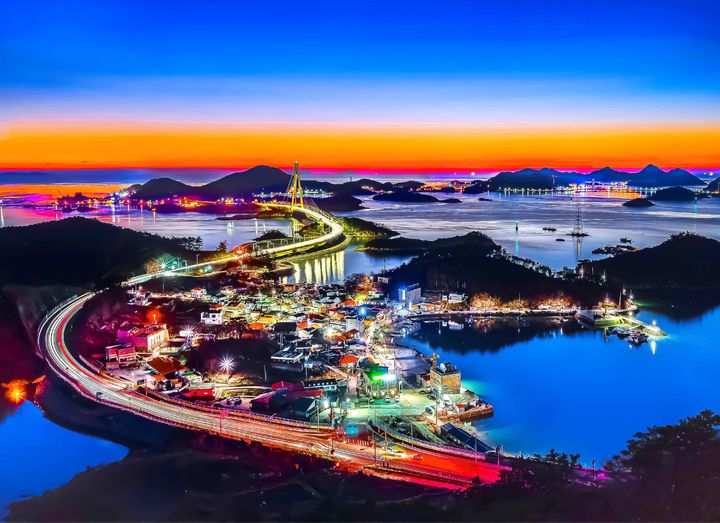 [군산=뉴시스] 고군산군도 야경(사진=군산시 제공) *재판매 및 DB 금지