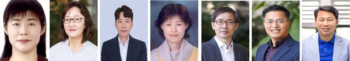 [전남광주=뉴시스] 전남광주통합특별시 출범 첫 3급 승진 인사 의결 대상자. 부이사관으로 승진한 강은순(왼쪽부터), 김승희, 배용석, 윤미라, 이길용, 이병철, 전창우. (직책 생략. 승진 전 직급 서기관) (사진=전남광주시 제공) 2026.09.23. photo@newsis.com *재판매 및 DB 금지