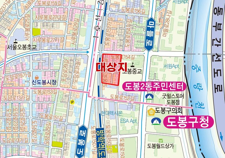 [서울=뉴시스] 방학역 도심 공공주택 복합사업 대상지 위치도. (자료=도봉구 제공) 2026.09.23. photo@newsis.com *재판매 및 DB 금지