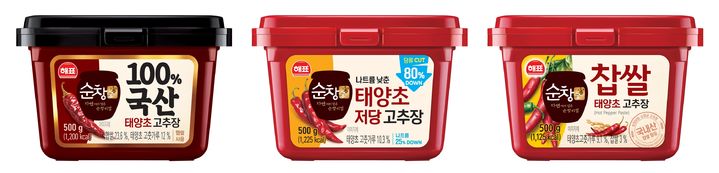 [서울=뉴시스] 순창궁 고추장 3종 (사진=사조대림 제공) *재판매 및 DB 금지