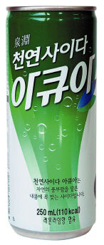 [서울=뉴시스] 천연사이다 아큐아(AQA) (사진=일화 제공) *재판매 및 DB 금지
