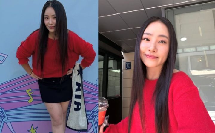 [서울=뉴시스]조현아가 '2026 아시아 탑 아티스트 페스티벌'에 참석해 빨간색 니트와 블랙 미니스커트를 매치한 채 한층 날렵해진 모습으로 근황을 전했다. (사진=조현아 인스타그램 캡처) 2026.09.24