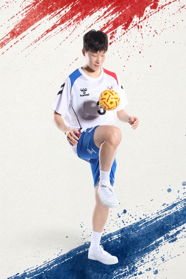 [서울=뉴시스] 여자 세팍타크로의 배한울. (사진=대한체육회 제공) *재판매 및 DB 금지