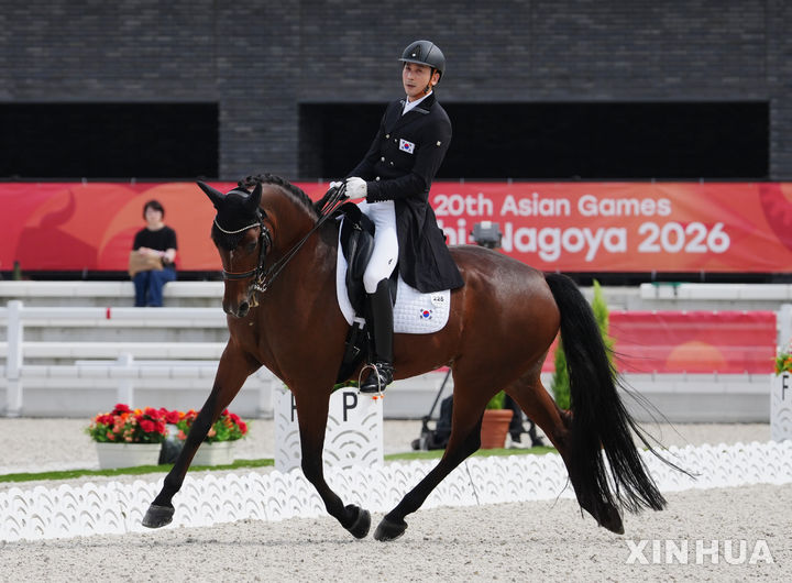 [도쿄=신화/뉴시스] 한국 승마 국가대표 남동헌. 2026.09.25.