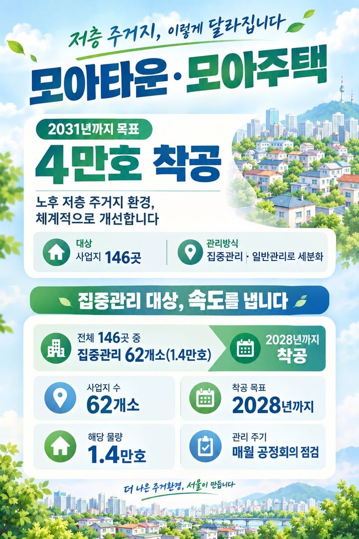 [서울=뉴시스] 서울시의 모아주택 추진계획 인포그래픽. (사진=서울시 제공) photo@newsis.com *재판매 및 DB 금지