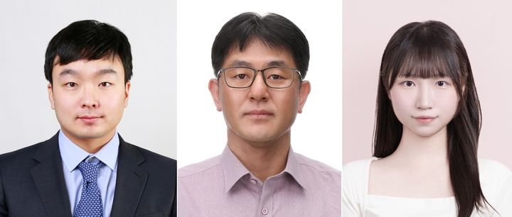 [울산=뉴시스] 이동욱 교수, 백명진 박사, 최윤지 연구원 photo@newsis.com *재판매 및 DB 금지