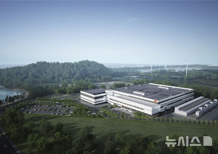 [서울=뉴시스] 군산 SGC AI 데이터센터 신축 사업 조감도. (사진= 현대엔지니어링 제공) 