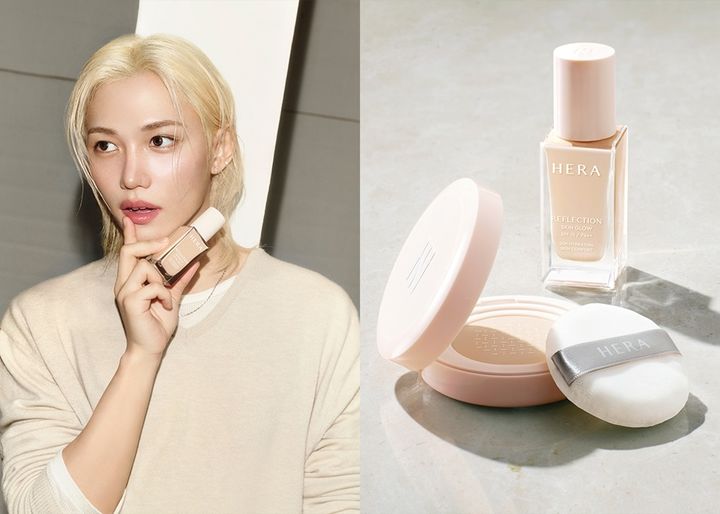 [서울=뉴시스] 헤라가 글로벌 앰버서더 필릭스와 함께 'Still Glowing' 캠페인을 전개하고 신제품 '리플렉션 스킨 글로우 파우더'를 출시한다. (사진=아모레퍼시픽 제공) 2026.09.28. photo@newsis.com *재판매 및 DB 금지