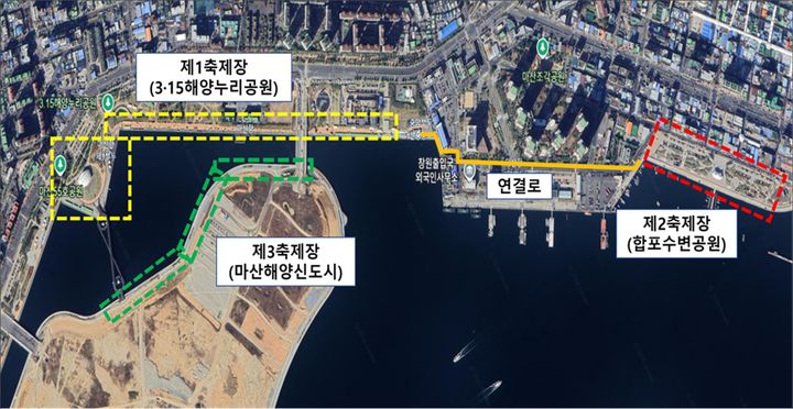 [창원=뉴시스] 강경국 기자 = 제26회 마산가고파국화축제 축제장 전체 배치도. (사진=창원시청 제공). 2026.09.28. photo@newsis.com *재판매 및 DB 금지