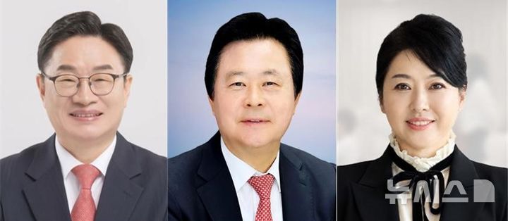 [창원=뉴시스]왼쪽부터 권순기 경상남도교육감, 강기윤 창원특례시장, 박근량 통영시의원.(사진=도교육청 창원시청 통영시의회 누리집 캡처)2026.09.28.photo@newsis.com 