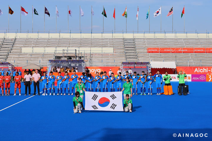 [서울=뉴시스] 남자 하키 대표팀. (사진=2026 아이치·나고야 아시안게임 조직위원회 제공) photo@newsis.com *재판매 및 DB 금지