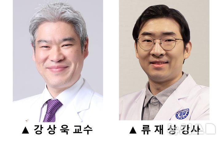 [서울=뉴시스] 강상욱 연세암병원 갑상선내분비외과 교수, 류재상 임상강사. (사진= 세브란스병원 제공)