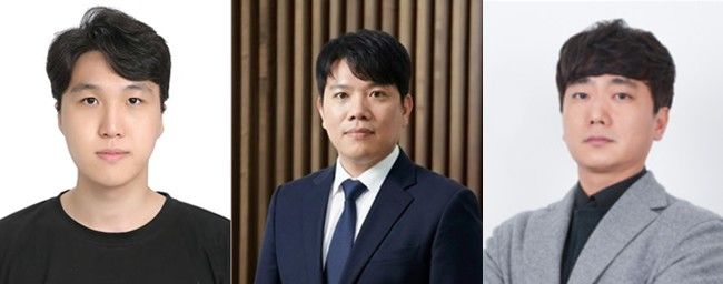 [서울=뉴시스] (왼쪽부터) 박성재 연구원(공동 제1저자), 한혁수 서울캠퍼스 신소재공학부 교수, 김병현 ERICA캠퍼스 에너지바이오학과 교수. (사진=한양대 제공) 2026.09.29. photo@newsis.com *재판매 및 DB 금지