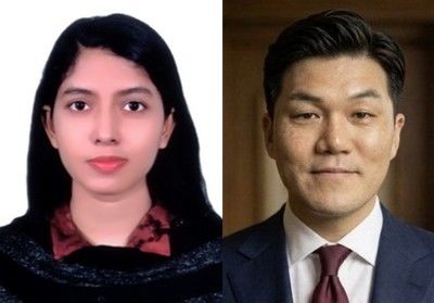 [서울=뉴시스] 슈미야 광운대 전자공학과 박사과정생, 이지훈 교수. (사진=광운대 제공) 2026.09.29. photo@newsis.com *재판매 및 DB 금지