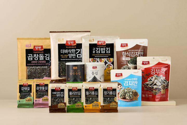 [서울=뉴시스] 동원F&B, 양반김 제품들 (사진=동원F&B 제공) *재판매 및 DB 금지