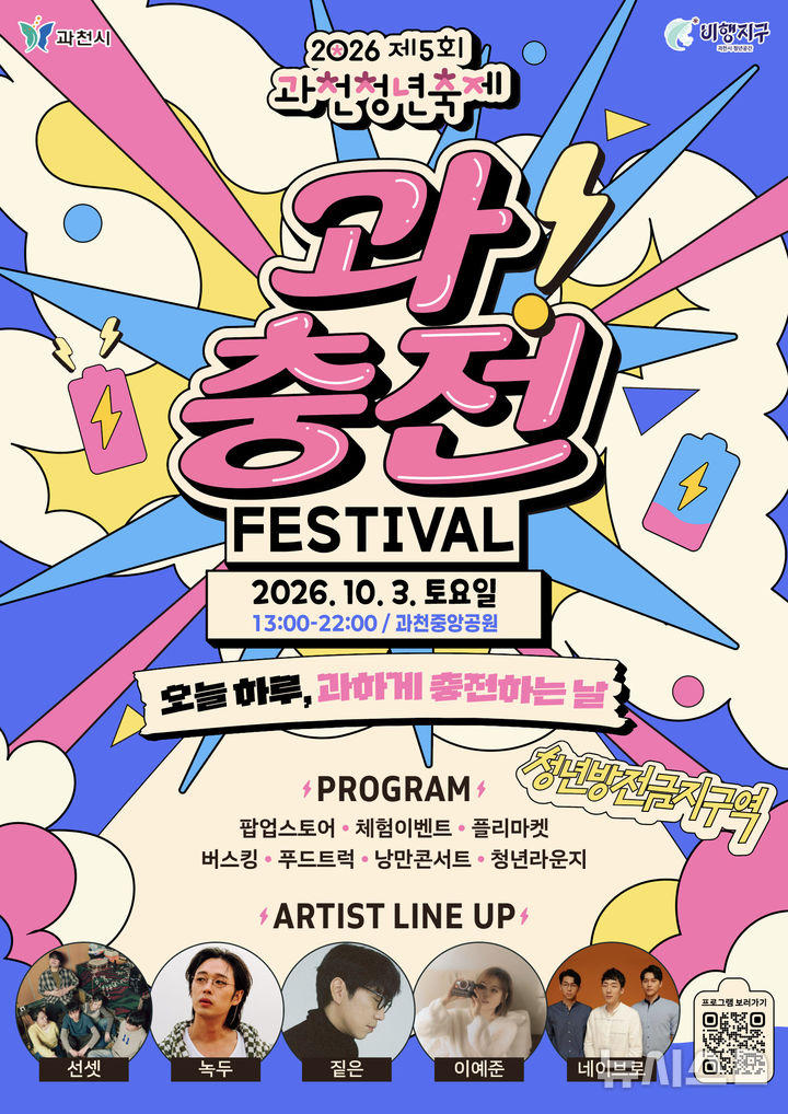 [과천=뉴시스] 제5회 과천 청년 축제 개최 안내 포스터. (포스터=과천시 제공).2026.09.29.photo@newsis.com
