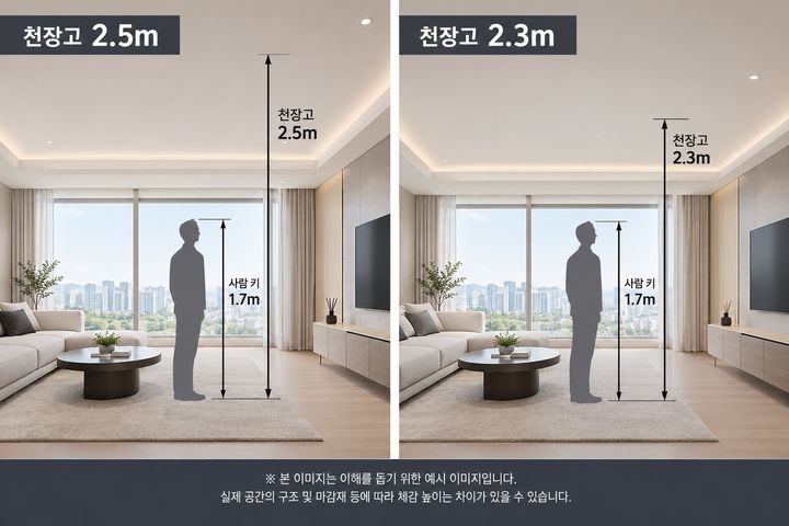 [서울=뉴시스] 천장고 관련 참고 이미지. (사진=포스코이앤씨 제공) *재판매 및 DB 금지