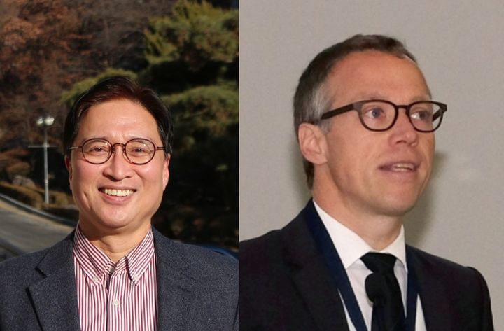 [서울=뉴시스] 최광준 경희대 법학전문대학원 교수, 미하엘 슈튀르너 콘스탄츠대학교 법과대학장. (사진=경희대 제공) 2026.09.30. photo@newsis.com *재판매 및 DB 금지