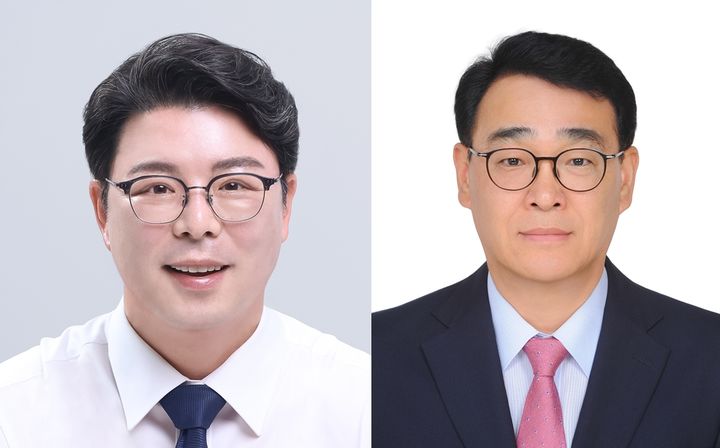 김광(왼쪽) 신임 경영부문 부사장, 정상구(오른쪽) 신임 운영부문 부사장. (사진=인천항만공사 제공) 2026.09.30. photo@newsis.com *재판매 및 DB 금지