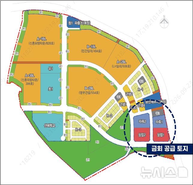 [전남광주=뉴시스]토지이용계획도