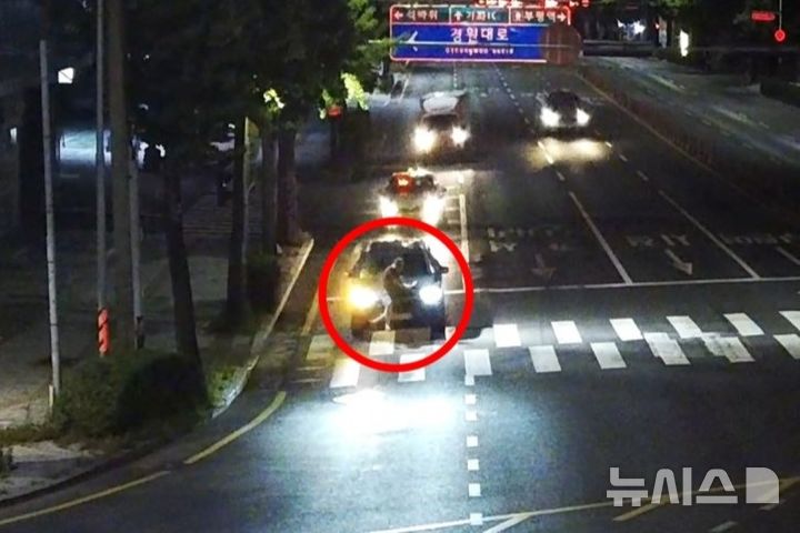 [인천=뉴시스] 고의 교통사고 장면. (사진=인천 부평경찰서 제공) 2026.09.30. photo@newsis.com