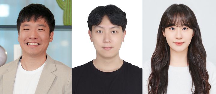 [울산=뉴시스] 사진 왼쪽부터 유재준 교수, 김범준 연구원, 이승아 연구원. photo@newsis.com *재판매 및 DB 금지