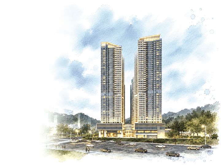 [서울=뉴시스] GS건설이 경기도 안산 상록구 성포동 옛 홈플러스 부지에 짓는 '아르뮤제자이'의 스케치컷. (자료=GS건설 제공) 2026.10.01. photo@newsis.com *재판매 및 DB 금지