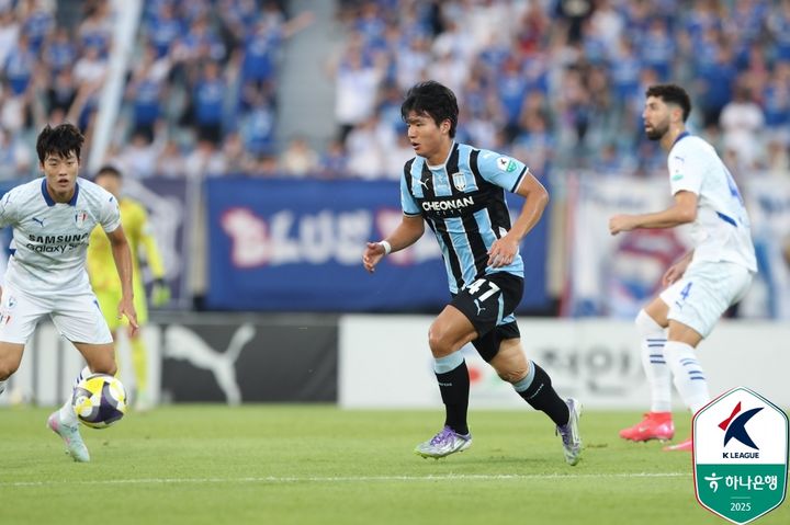 [천안=뉴시스] 천안시티FC U18 팀 출신으로 성인팀에서 활약하고 있는 우정연. (사진=한국프로축구연맹 제공) 2026.10.01 photo@newsis.com *재판매 및 DB 금지