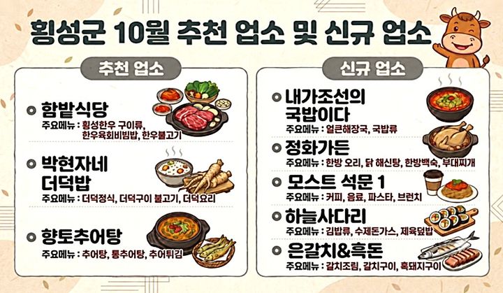 10월 계절음식·신규 업소 정보. *재판매 및 DB 금지