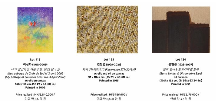 바스키아 133억·박서보 13억…크리스티홍콩 경매 1642억치 낙찰