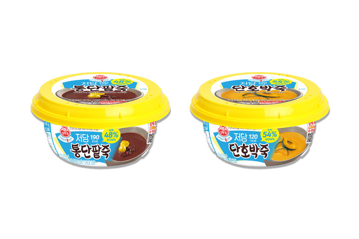 [서울=뉴시스] 오뚜기, 라이트앤조이 저당 죽 2종 (사진=오뚜기 제공) *재판매 및 DB 금지
