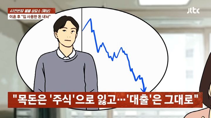 [서울=뉴시스] 전남편과 주거비 및 자녀 면접교섭 문제로 갈등을 겪고 있다는 여성의 사연이 전해졌다. (사진=JTBC 사건반장 캡처)