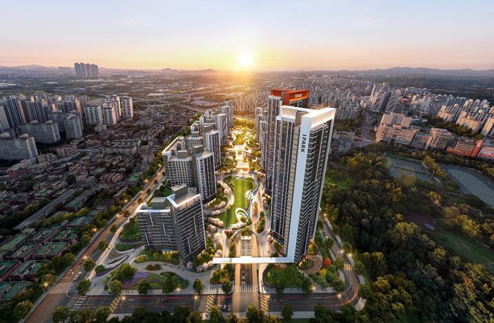 [서울=뉴시스] 아이파크 대곡 센트로브(CENTROVE) 조감도. (자료=IPARK현대산업개발 제공) 2026.10.02. photo@newsis.com *재판매 및 DB 금지