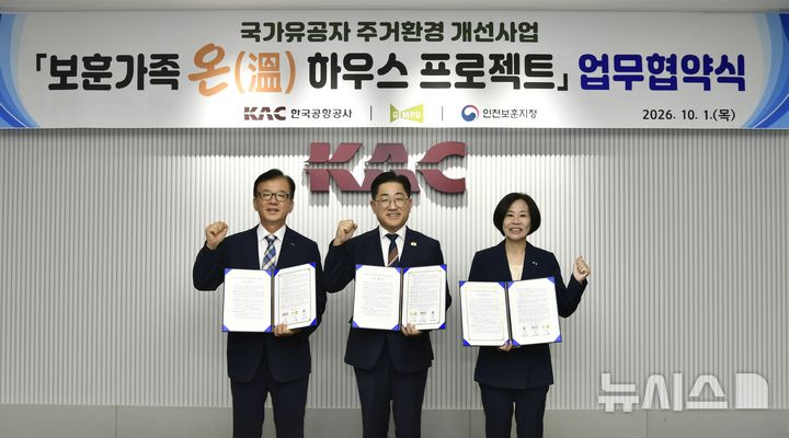 [김포=뉴시스]경기 김포시 '보훈가족 온(溫) 하우스 프로젝트' 업무협약식. (사진=김포시 제공) 2026.10.02. photo@newsis.com 