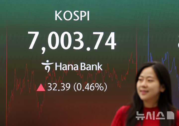 [서울=뉴시스] 김명년 기자 = 2일 오후 서울 중구 하나은행 딜링룸에서 딜러들이 업무를 보고 있다. 코스피는 0.46% 오른 7003.74에 장을 마쳤다. 코스닥 지수는 1.00포인트(0.11%) 내린 893.29에 거래를 종료했다. 서울 외환시장에서 원·달러 환율은 7.8원 내린 1350.6원 주간 거래를 마감했다. 2026.10.02. kmn@newsis.com