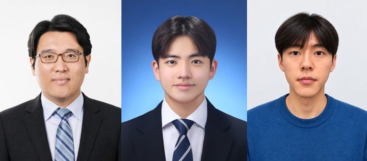 [울산=뉴시스] 사진 왼쪽부터 김태성 교수, 지성준 연구원, 서상진 박사.(사진=UNIST 제공) photo@newsis.com *재판매 및 DB 금지