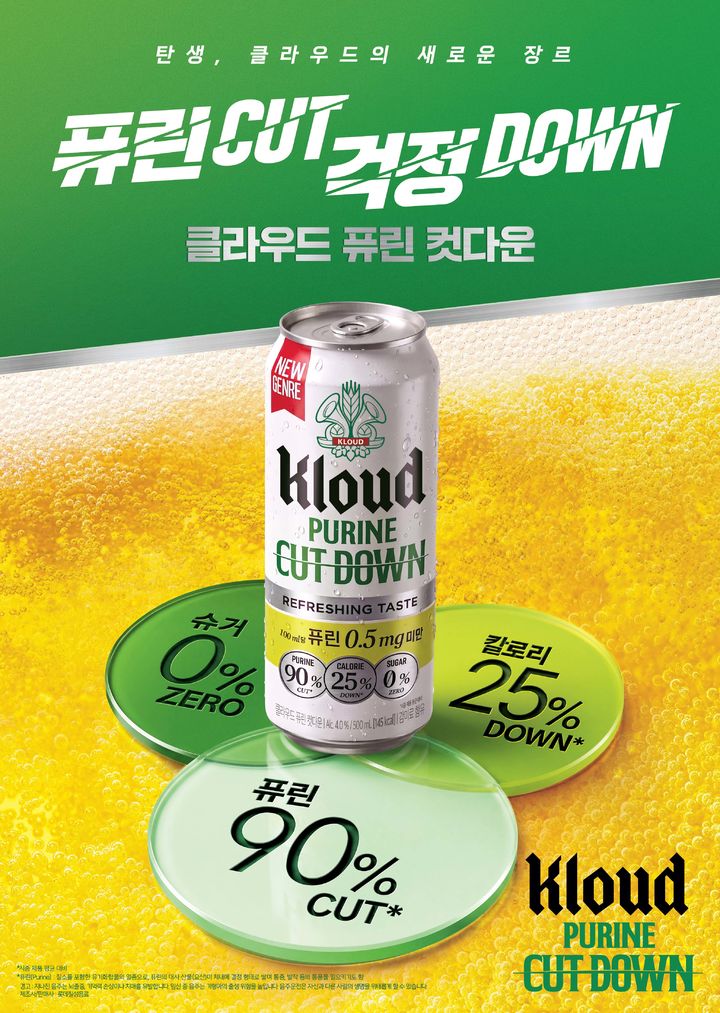 [서울=뉴시스] 클라우드 퓨린 컷다운 (사진=롯데칠성음료 제공) *재판매 및 DB 금지